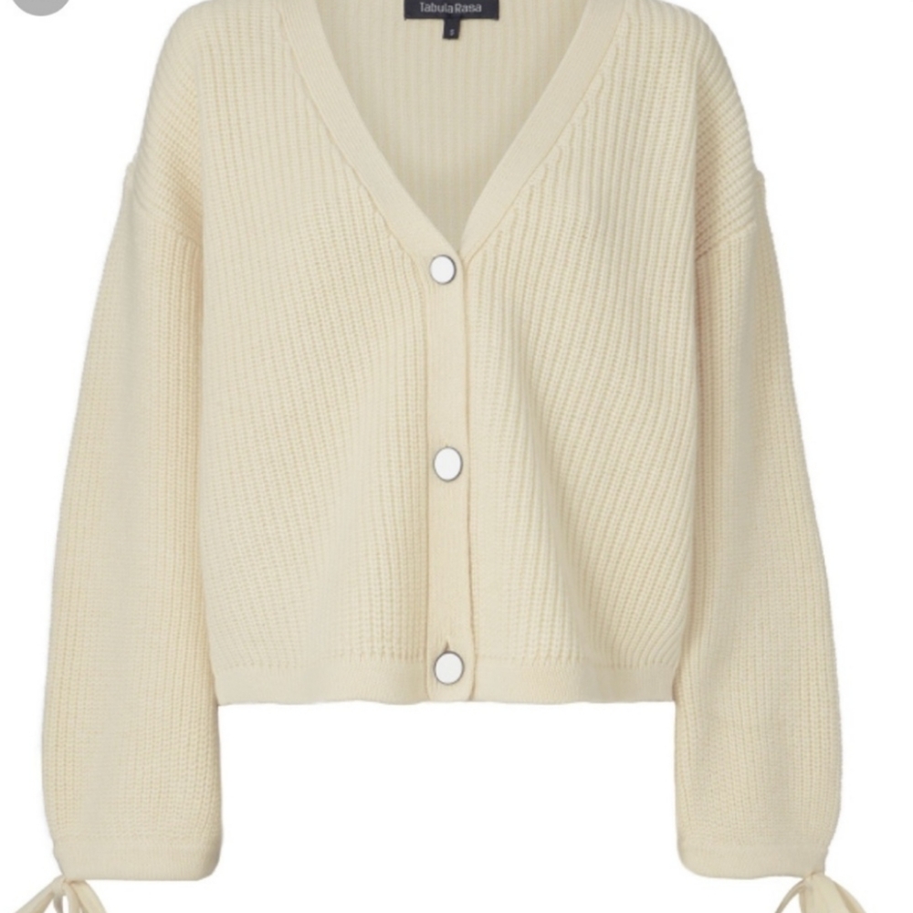 RARE Tabula Rasa Intermix Wool Bow Cuff Sweater